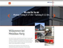 Tablet Screenshot of metallbau-saar.de